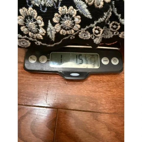 Johnny Was Black Embroidered Floral Hooded Long Cardigan Duster Sweater XS - Picture 7 of 7